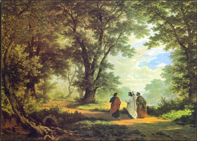 Road to Emmaus painting